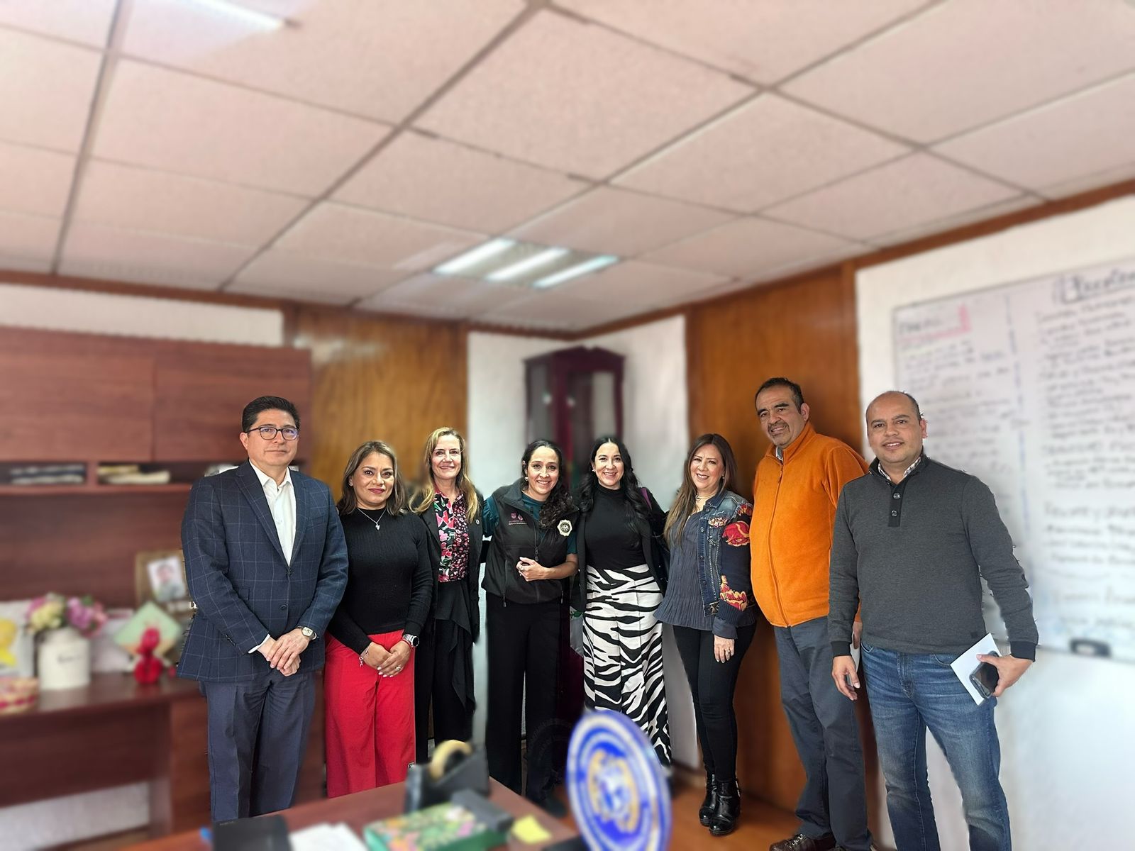 Integrantes del Observatorio de Seguridad Ciudadana durante acto institucional y reunión de trabajo en febrero 2026.